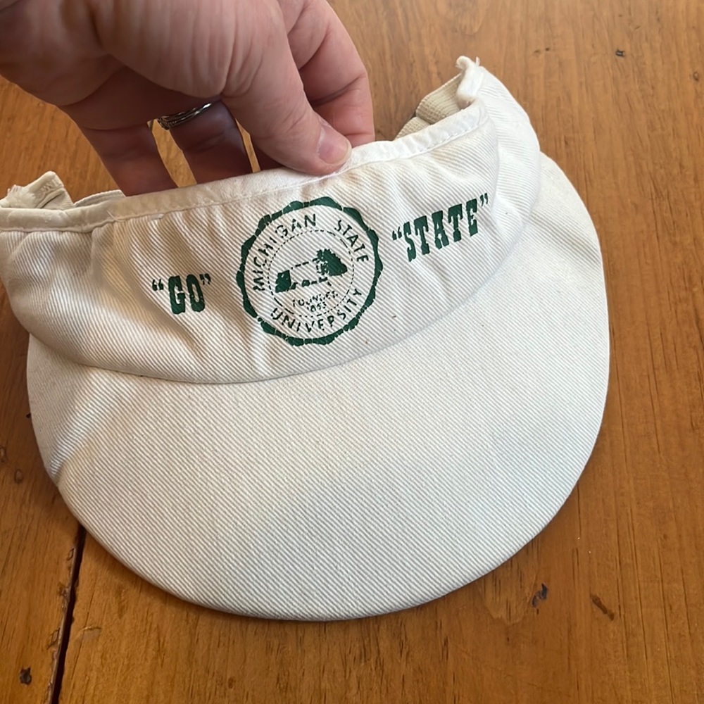 Vintage Michigan State visor